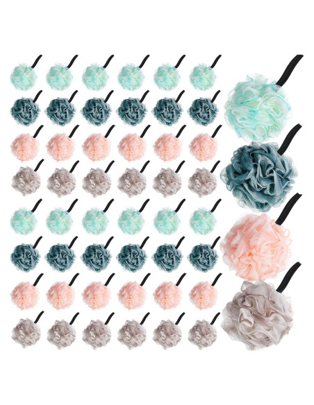 Paquete de 48 Esponjas de Baño Shellwei 50g Exfoliantes Paquete de 48 Esponjas de Baño Shellwei 50g Exfoliantes
