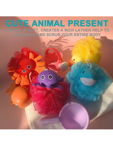 Esponja de Ducha Exfoliante Loofah Mr.Cui'shop - Pack de 4