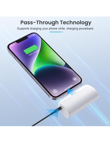 Cargador Portátil Mini 5200mAh para iPhone 20W - 2 Pack