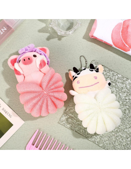 Esponjas de Baño Luffa para Niños Vesici - 2 Piezas Animales Esponjas de Baño Luffa para Niños Vesici - 2 Piezas Animales