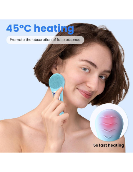 Cepillo Facial WOVAZUS Silicona Recargable IPX7 5 Modos Cepillo Facial WOVAZUS Silicona Recargable IPX7 5 Modos