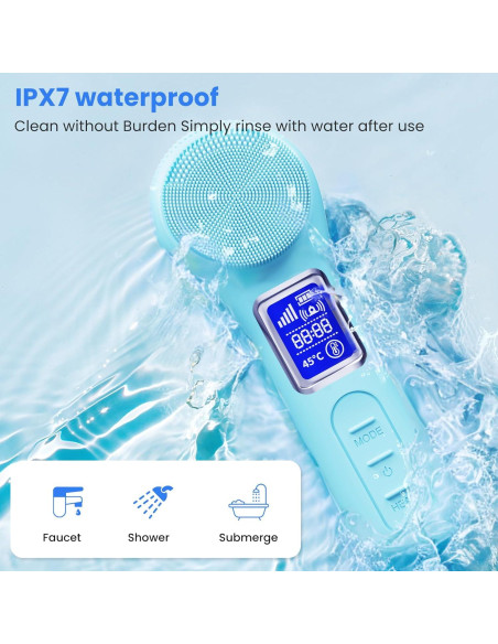 Cepillo Facial WOVAZUS Silicona Recargable IPX7 5 Modos Cepillo Facial WOVAZUS Silicona Recargable IPX7 5 Modos