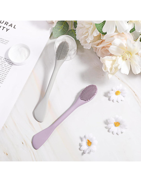 2 Brochas de Silicona para Mascarilla Facial Aysatogc 17.5cm 2 Brochas de Silicona para Mascarilla Facial Aysatogc 17.5cm