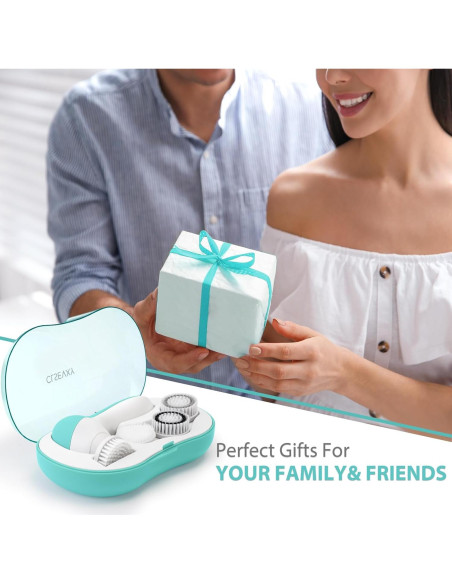 Cepillo Facial Giratorio CLSEVXY con 4 Cabezas y USB Cepillo Facial Giratorio CLSEVXY con 4 Cabezas y USB