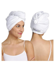 Turbie Twist Toalla de Microfibra para Cabello - 2 Piezas