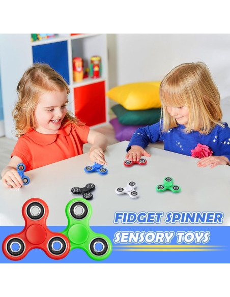 Fidget Spinner SCIONE Paquete de 5 Juguetes Antiestrés Fidget Spinner SCIONE Paquete de 5 Juguetes Antiestrés