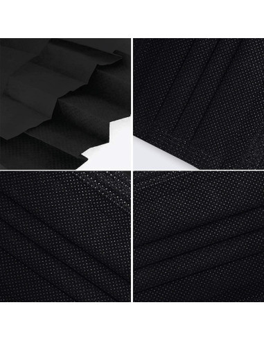 Mascarillas Desechables Biwisy 50 Pcs 3 Capas Color Negro