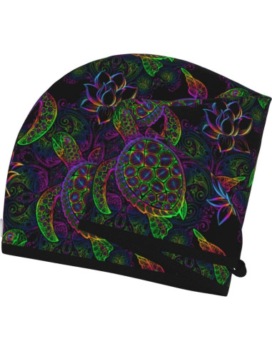 Toalla para el cabello de microfibra Famliihw Tortuga Marina 64x26cm