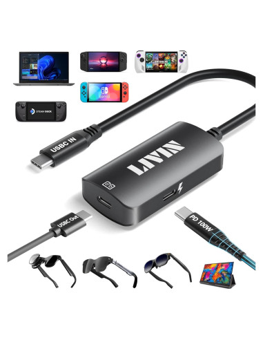 Adaptador USB C LIVIN 4K 60Hz para Gafas Inteligentes