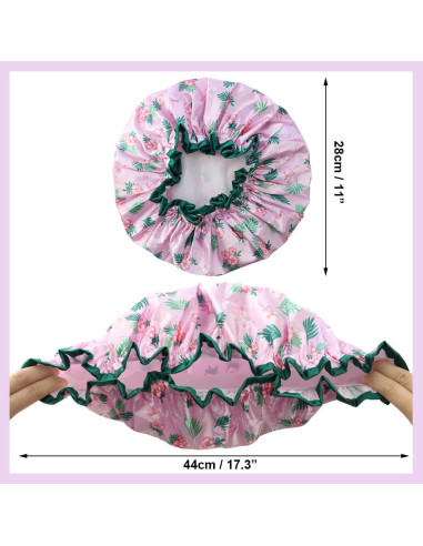 Gorros de Ducha Reutilizables NAIHOD - 3 Piezas Impermeables