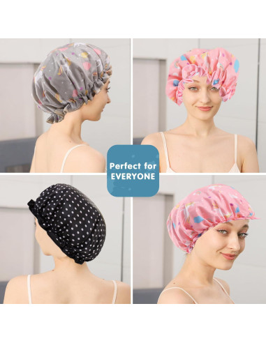 Gorro de Ducha Reutilizable Vreysilkus 4 Piezas Lunares