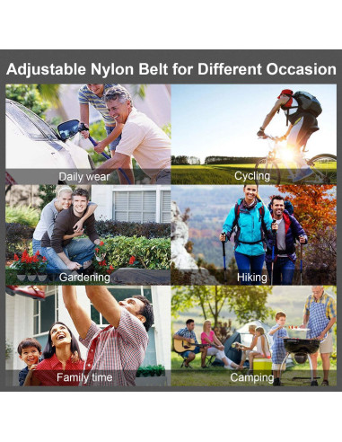 Cinturón Táctico JASGOOD de Nylon Reforzado Ajustable