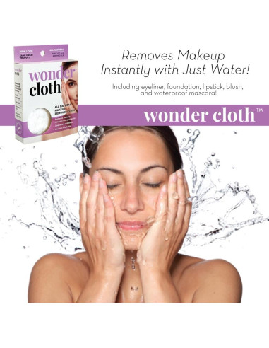 Paño Maravilloso Removedor de Maquillaje Wonder 26.67x21.59cm