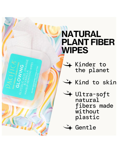 Toallitas Desmaquillantes Pacifica 30 Unidades - Exfoliantes Veganas