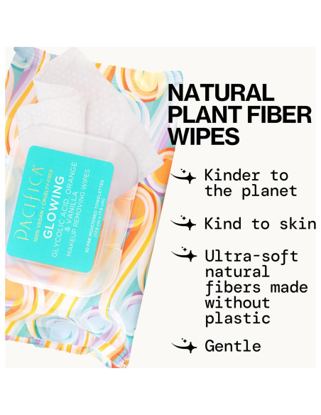 Toallitas Desmaquillantes Pacifica 30 Unidades - Exfoliantes Veganas Toallitas Desmaquillantes Pacifica 30 Unidades - Exfoliantes Veganas