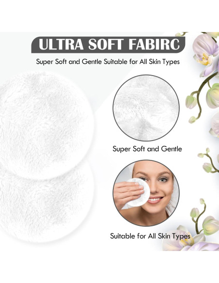 Almohadillas Reutilizables de Microfibra Orighty 50 Unidades Blancas Almohadillas Reutilizables de Microfibra Orighty 50 Unidades Blancas
