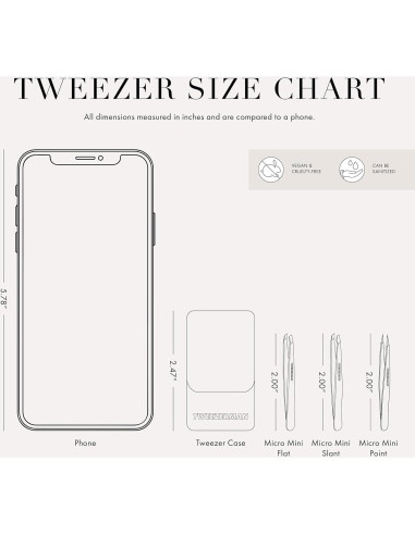 Juego de Pinzas Micro Mini Tweezerman Hollygraphic 2 Piezas