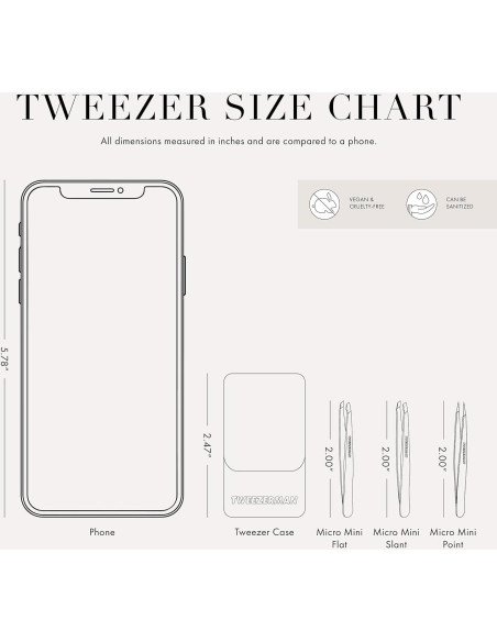 Juego de Pinzas Micro Mini Tweezerman Hollygraphic 2 Piezas Juego de Pinzas Micro Mini Tweezerman Hollygraphic 2 Piezas