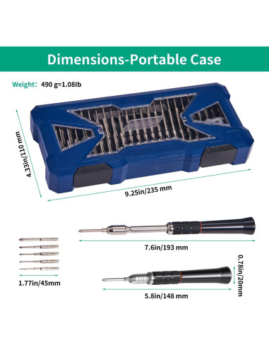 Juego de Destornilladores NANCH H1B 55 en 1 Ergonómico