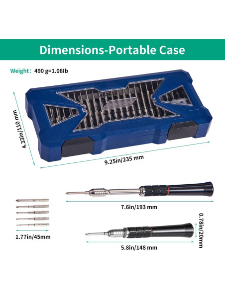 Juego de Destornilladores NANCH H1B 55 en 1 Ergonómico Juego de Destornilladores NANCH H1B 55 en 1 Ergonómico