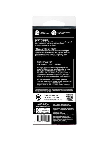 Pinzas de Cejas en Ángulo Tweezerman Rosa Polvoriento 6.4cm