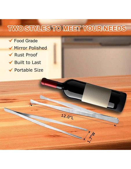 Juego de Pinzas de Cocina Achiwish 30 cm Acero Inoxidable Juego de Pinzas de Cocina Achiwish 30 cm Acero Inoxidable