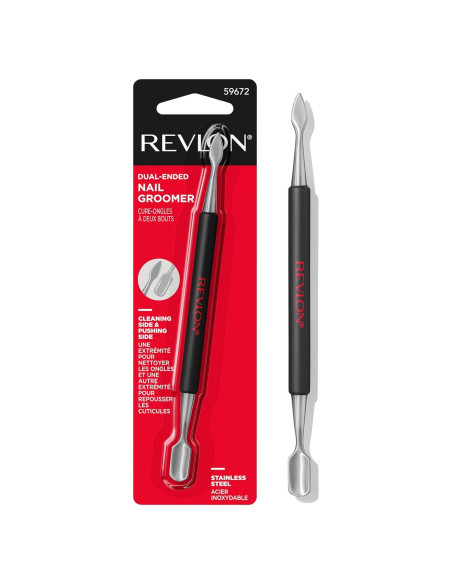 Groomer de Uñas Revlon Doble Punta Acero Inoxidable 1 Cuenta Groomer de Uñas Revlon Doble Punta Acero Inoxidable 1 Cuenta