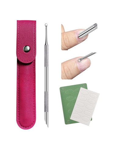 Empujador de Cutículas KUNSHNBEI Acero Inoxidable 3 en 1