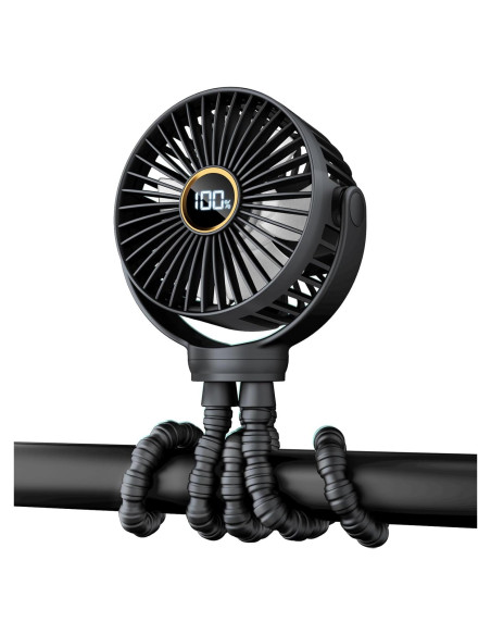 Ventilador de Coche Plegable Buywoo M25 3 Velocidades Negro Ventilador de Coche Plegable Buywoo M25 3 Velocidades Negro