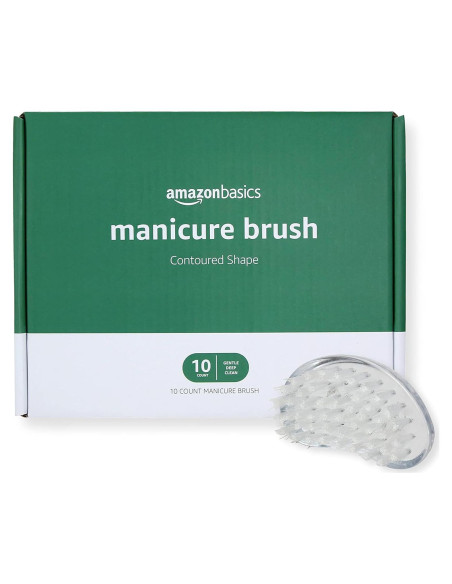 Cepillo de Manicura Amazon Basics 10 Cerdas Medianas Cepillo de Manicura Amazon Basics 10 Cerdas Medianas