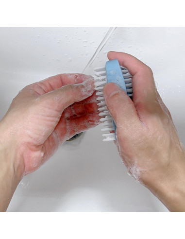 Cepillo de Uñas Ylijxqc 2 Pcs Doble Lado Nylon Antideslizante