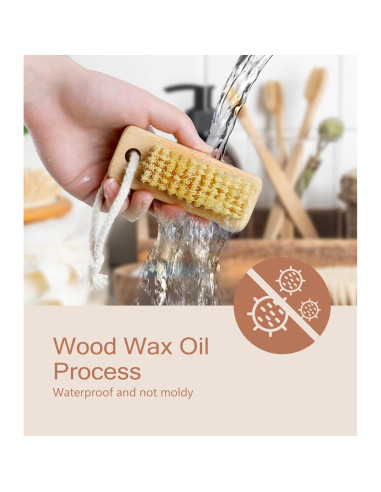 Cepillo de Uñas de Madera de Haya Larbois - 2 Pack