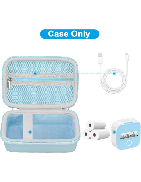 Funda Canboc Azul para Impresora Térmica T02 Mini Funda Canboc Azul para Impresora Térmica T02 Mini