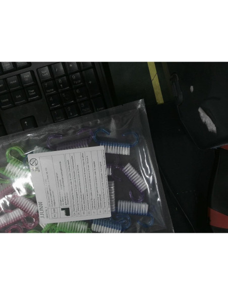 20 Piezas Cepillo de Limpieza de Uñas Nylon Ergonomico 20 Piezas Cepillo de Limpieza de Uñas Nylon Ergonomico
