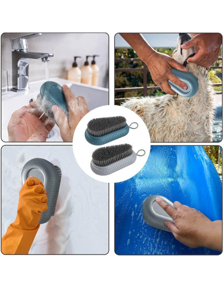 Cepillo de Uñas de Mano CANIPHA 2 Pcs Antideslizante 15.24 cm Cepillo de Uñas de Mano CANIPHA 2 Pcs Antideslizante 15.24 cm