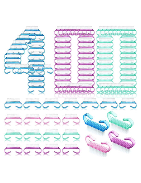 Kit de 400 Cepillos de Uñas Bokon con Mango Agarre Multicolor Kit de 400 Cepillos de Uñas Bokon con Mango Agarre Multicolor