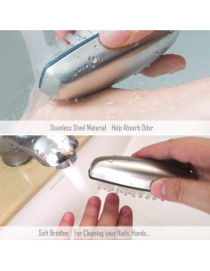 Cepillo limpiador de acero inoxidable Honomo para manos y uñas 2