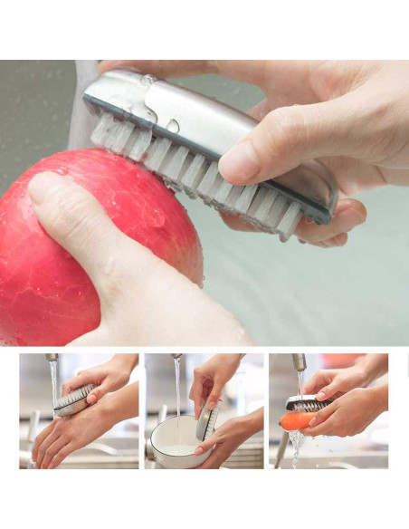 Cepillo limpiador de acero inoxidable Honomo para manos y uñas Cepillo limpiador de acero inoxidable Honomo para manos y uñas