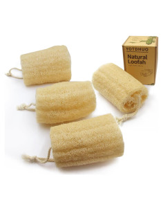 Esponjas de Lufa Natural Exfoliantes YOTDHUO Paquete de 4