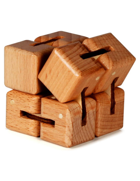 Cubo Infinito BUNMO Antiestrés de Madera - 1 Paquete Cubo Infinito BUNMO Antiestrés de Madera - 1 Paquete