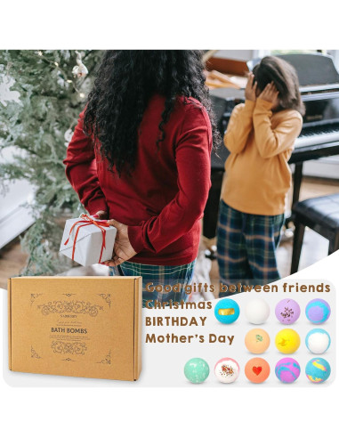 Juego de 12 Bombas de Baño NARBERRY para Mujeres - Spa Relax