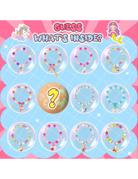 Bolas de Baño Unicornio Sanyi - 6 Unidades con Pulsera Bolas de Baño Unicornio Sanyi - 6 Unidades con Pulsera