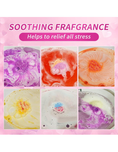 Set de Bombas de Baño Lujosas HOLLY HERBAL - 6 Fragancias