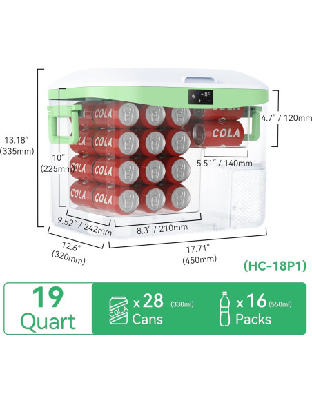 Nevera Portátil Megiu HC-18P1 18L 12V/24V Compacta Nevera Portátil Megiu HC-18P1 18L 12V/24V Compacta