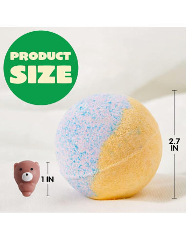 Bombas de Baño JOYIN con Juguete Mochi - Set de 12 Unidades