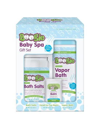 Kit de Spa Boogie para Bebés - Sales de Baño, Baño de Vapor y Ungüento