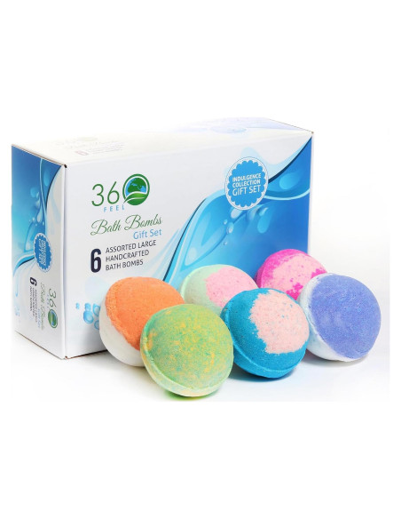 Juego de 6 Bombas de Baño 360Feel - Hidratantes con Aceites Esenciales Juego de 6 Bombas de Baño 360Feel - Hidratantes con Aceites Esenciales