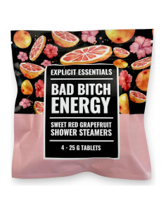 Tabletas de Vapor de Ducha Pomelo Rojo Dulce Explicit Essentials - 4 Unidades 25g