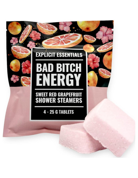 Tabletas de Vapor de Ducha Pomelo Rojo Dulce Explicit Essentials - 4 Unidades 25g Tabletas de Vapor de Ducha Pomelo Rojo Dulce Explicit Essentials - 4 Unidades 25g