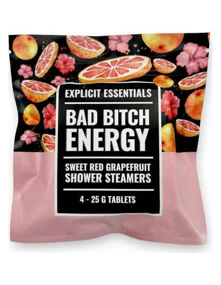 Tabletas de Vapor de Ducha Pomelo Rojo Dulce Explicit Essentials - 4 Unidades 25g Tabletas de Vapor de Ducha Pomelo Rojo Dulce Explicit Essentials - 4 Unidades 25g